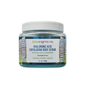 Spascriptions Hyaluronic Acid Exfoliating Body Scrub With Sea Salt & Cucumber